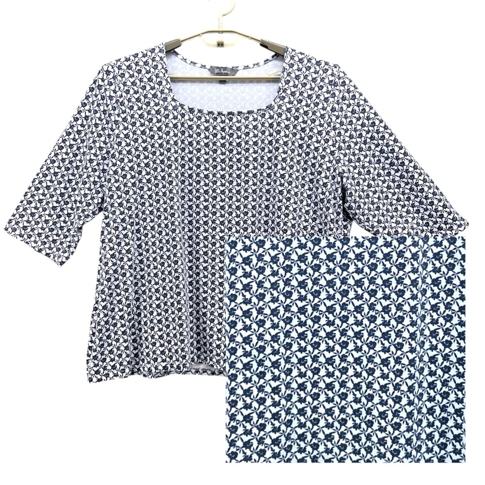 Ulla Popken Floral Blouse White 20